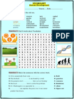 Vocabulary-Human Development