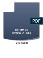 Guia Rapida Matricula Web