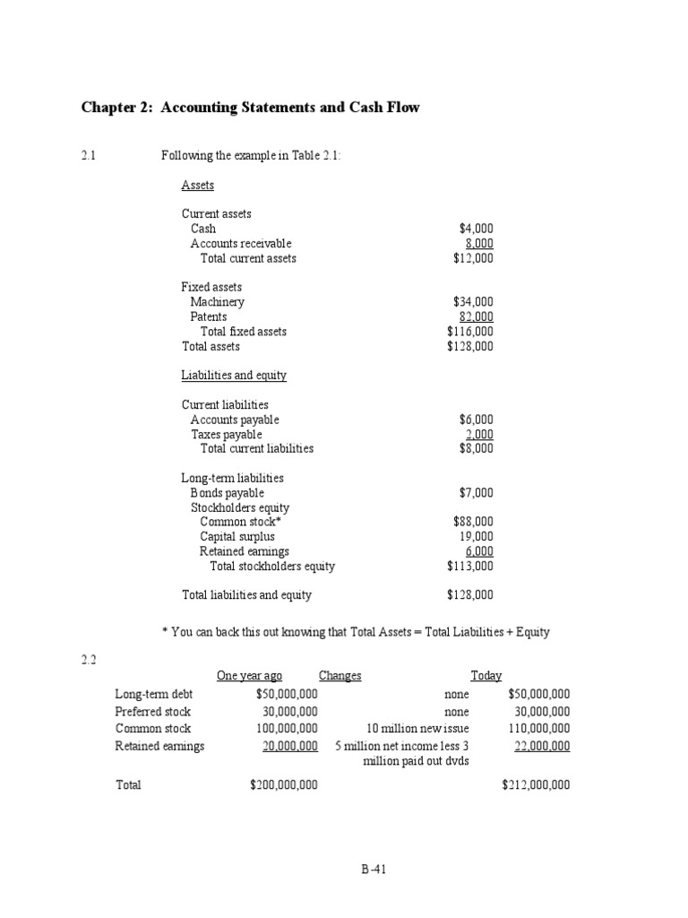 Accounting Statements and Cash Flow Analysis | PDF | Expense | Equity ...