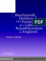 Vickie B. Sullivan-Machiavelli, Hobbes, And the Formation of a Liberal Republicanism in England-Cambridge University Press (2004)