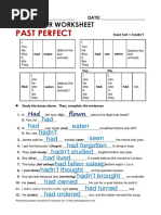 Atg Worksheet Pastperfect2