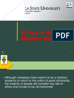 Ethics PPT Ethics in The Modern World