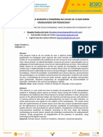 Aulas Remotas Durante A Pandemia Da Covid-19: O Que Dizem Graduandos em Pedagogia?