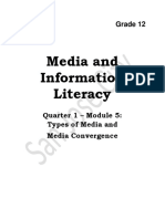Media and Information Literacy: Grade 12