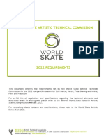 World Skate Artistic Requirements 2022