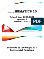 Quarter 2 Session 2part 2 Behavior of Graph of PF