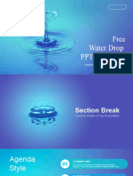 Water Drop Splash PowerPoint Templates