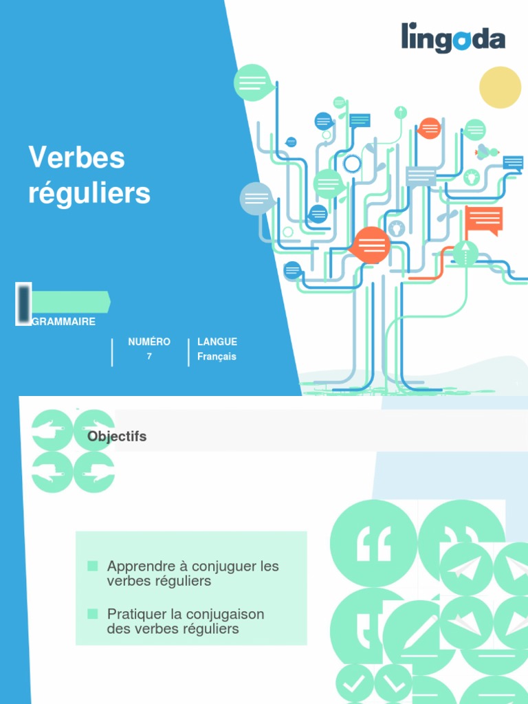 Conjugaison des verbes réguliers en français | PDF | Verbe | Mécanique ...