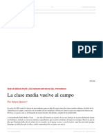 La Clase Media Vuelve Al Campo