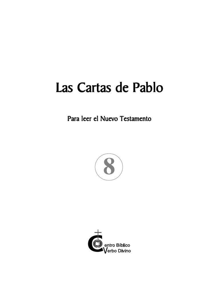 8 Cartas de Pablo PDF Pablo el apóstol Jesús