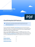 Cloud Enterprise EAP Features