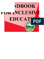 Handbook For Inclusive Education