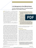 Practice Guidelines For Management of The Difficult Airway