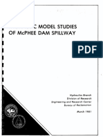 I Hydraulic Model Studies of Mcphee Dam SP Llway