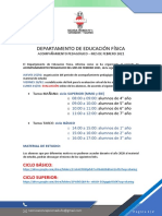 Educacion Fisica Acompañamiento Pedagogico Mes de Febrero 2021