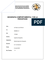 Epistemologia de La Geografia - Geografia Comportamental y Percepcion