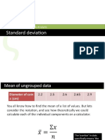 Standard Deviation: Chapter 3: Statistical Data Analysis