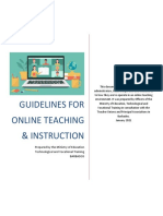 Guidelines For Online Teaching & Instruction