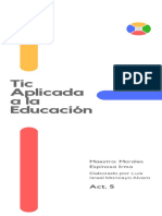 Infografía de Tics en La Educación