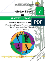 Activity Sheet In: MAPEH (Health)