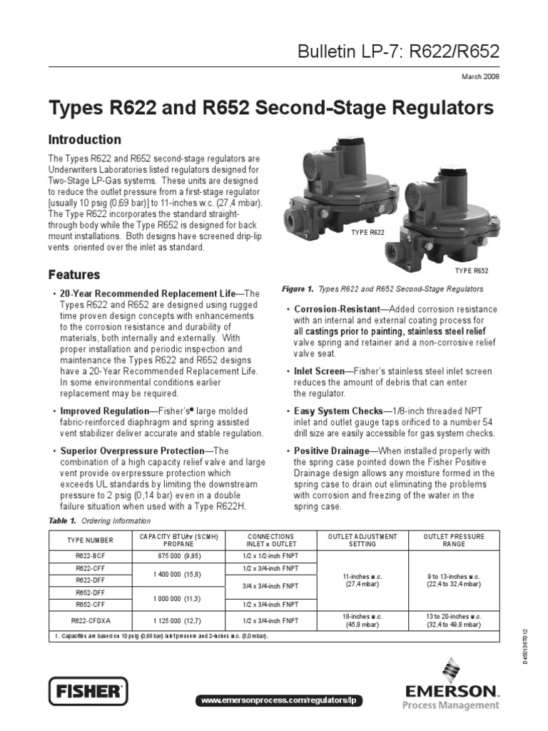 Regulador Fisher 2da Etapa r622dff | PDF | Manufactured Goods | Equipment