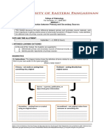 Primary vs Secondary Sources