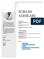 Subash Adhikari: Profile