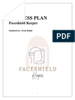 Business Plan: Faceshield Keeper
