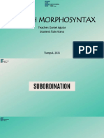 English Morphosyntax - Apresentação - Ifce