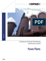 Power Plants: Continuous Emissions Monitoring and Process Control