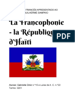 francofonia no haiti - em frances