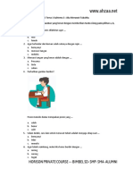 Soal Tematik Kelas 1 Tema 1 Subtema 3 - AhzaaNet