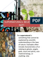 Supernaturals: Believe It or Not