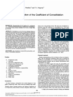 (A) Analysis and Estimation of The Coefficient of Consolidation - Raju Et Al., 1995