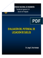 Evaluación Potencial de Licuación