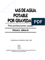 Sistema de Agua Potable Por Gravedad Para Poblaciones Rurales