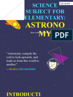 Science Subject For Elementary - 2nd Grade - Astronomy by Slidesgo