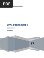 Civil Procedure II - 2017-1