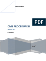 Civil Procedure II - 2017-1