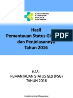 Buku Saku Hasil Pemantauan Status Gizi 2016