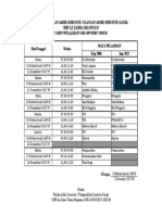 Jadwal Kegiatan Tes