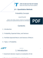 Level I - Quantitative Methods: Probability Concepts