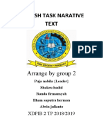 English Task Narative Text: Arrange by Group 2