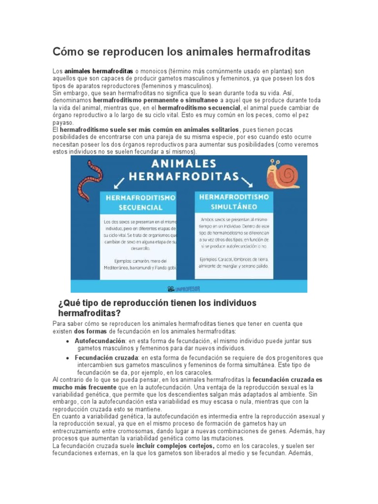 Hermafrodismo | PDF | Reproducción sexual | Biología, image size:768x1024