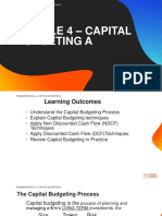 Fina6000 Module 4 - Capital Budgeting A