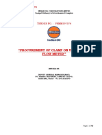 "Procurement of Clamp On Ultrasonic Flow Meter ": TENDER NO.: PRMM197076