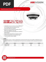 Ds-2Cd6D54G1-Iz (S) Quad-Directional Varifocal Panovu Camera: Dori Detect Observe Recognize Identify