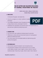 Global Dimensions of Gifted and Talented Education - Mangaliman