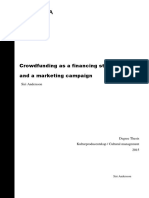 Crowdfunding As A Financing Strategy and Marketing Campaign