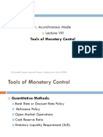 As VIII - Tools of Monetary Control